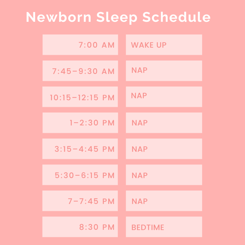 Sleep schedules for newborns